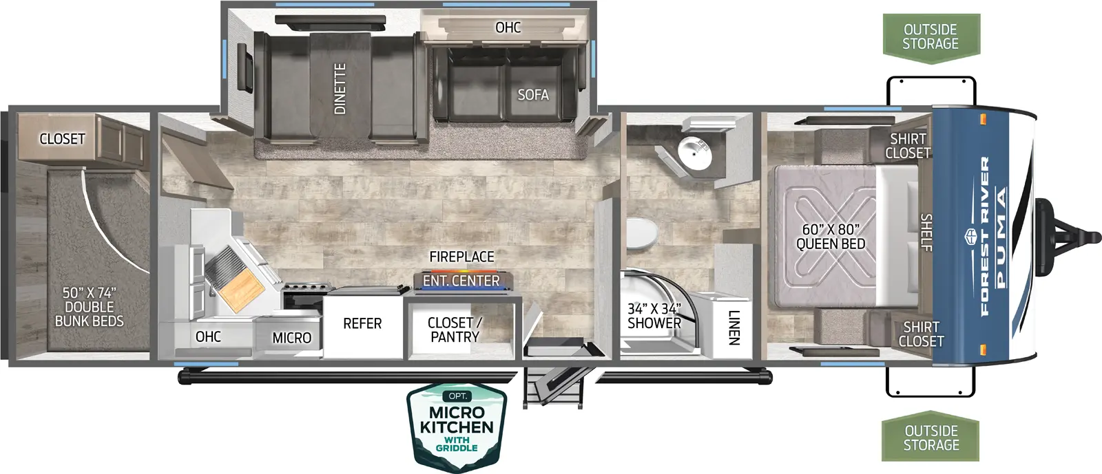 Puma 28BHFQ - DSO Floorplan